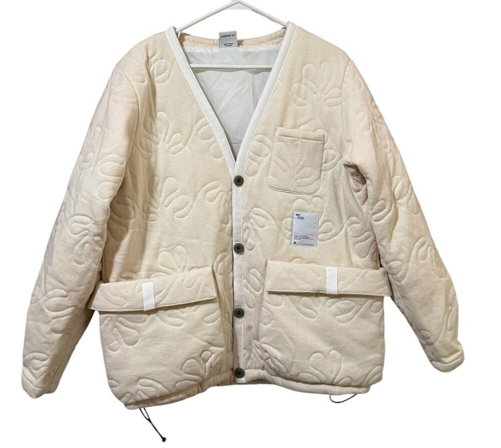 Wasted Collective Unisex Coat Size Medium Recycled Fabric‎ Pockets Streetwear